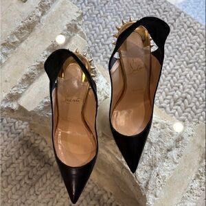 Christian Louboutin Survivita Spike Accents Slingback Pumps